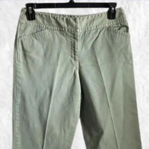 Rafaella Cropped Cuffed khaki Pants Size 12